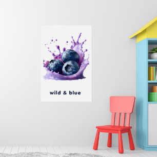 Póster de Arte de Pared de Frutas Splash de Verano