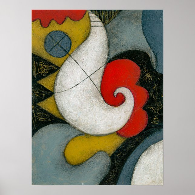 Póster de Arte de Pared de Globo de Cumpleaños (Frente)