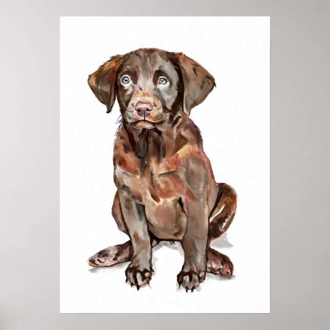 Póster de Arte de Pared de Labrador Retriever, Reg (Frente)
