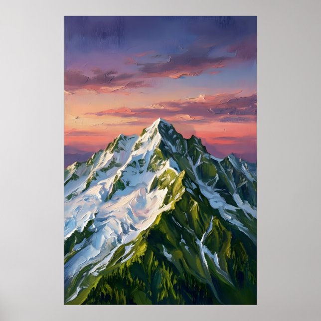 Póster de Arte de Pared de Montaña Congelada para  (Frente)