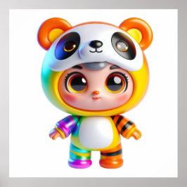 Póster de Arte de Pared de Muñeca Adorable para Ha