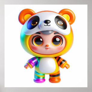 Póster de Arte de Pared de Muñeca Adorable para Ha