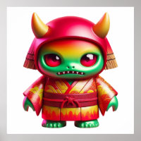 Póster de Arte de Pared de Muñeca Monstruo Pequeño