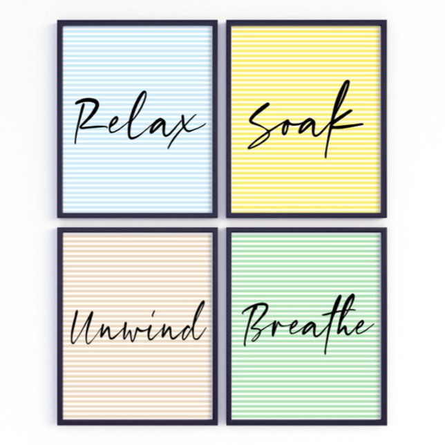 Poster de arte de pared del cuarto de baño Unwind  (Subido por el creador)