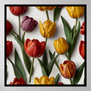 Póster de Arte de Pared Floral Elegante