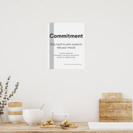 Póster de arte de pared minimalista con cita de co