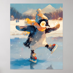 Póster de Arte de Pared para Guardería de Invierno