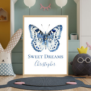 Póster de Arte de Pared para Guardería de Mariposa