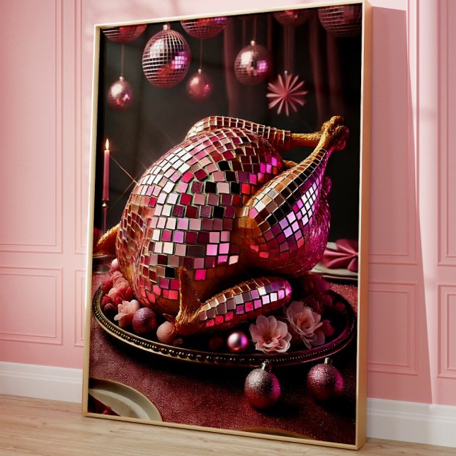 Póster de Arte de Pared Pavo Disco Divertido (Subido por el creador)