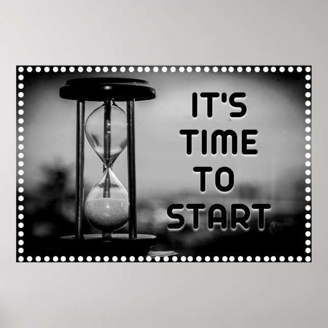 poster de arte de pared positivo "Time" (Frente)