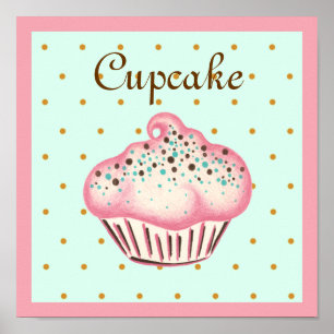 Poster de arte de pasteles rosados