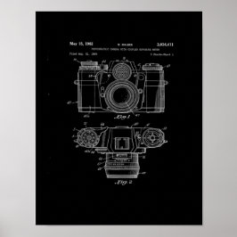 Póster de Arte de Patente de Cámara | Arte de Cáma