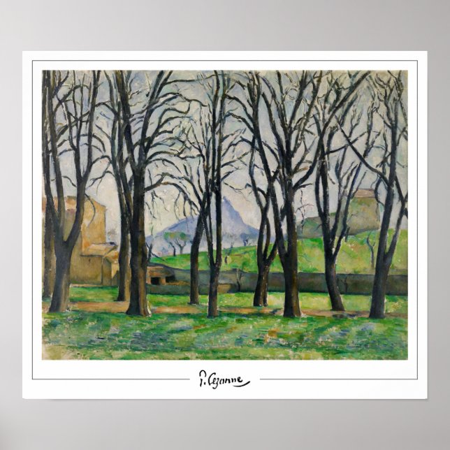 Póster de arte de Paul Cézanne Zedign #12 (Frente)