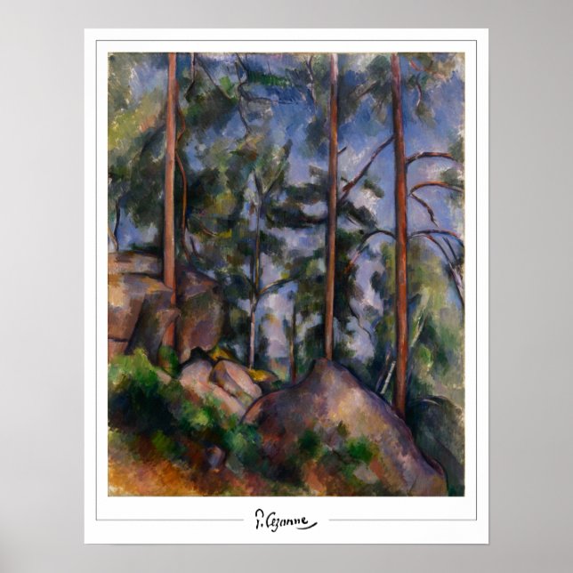 Póster de arte de Paul Cézanne Zedign #556 (Frente)