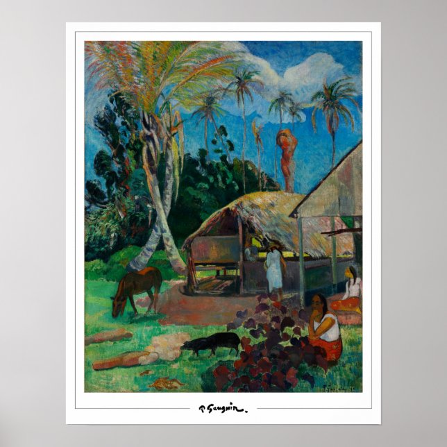 Póster de arte de Paul Gauguin Zedign #1 (Frente)