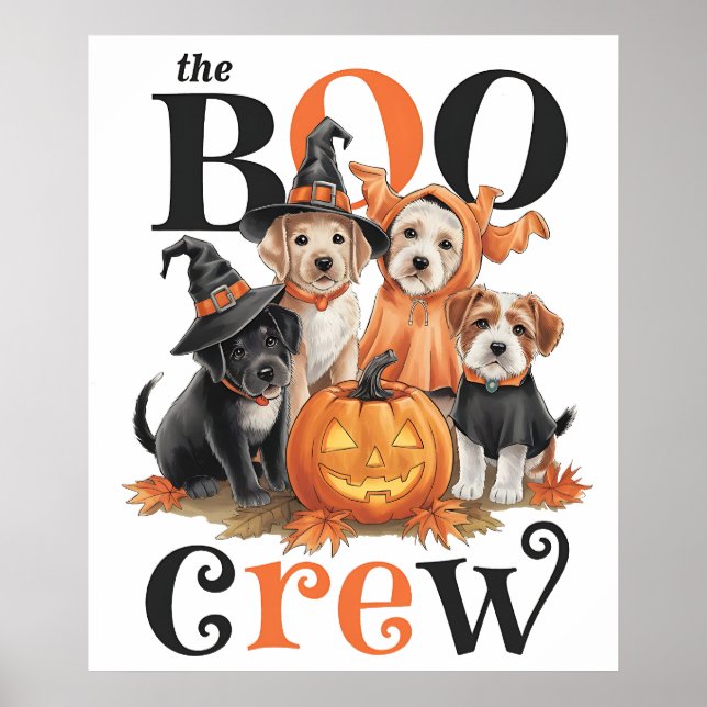 Poster de arte de perros de Halloween (Frente)