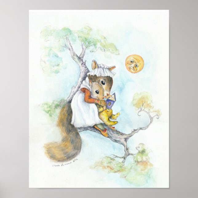 Poster de Arte de personalizable Nursery: tiempo d (Frente)