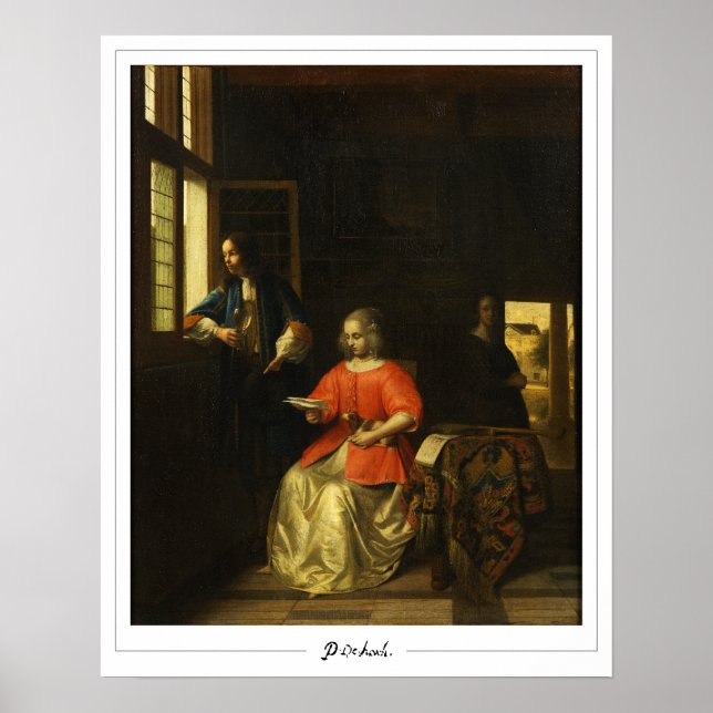 Póster de arte de Pieter de Hooch Zedign #117 (Frente)
