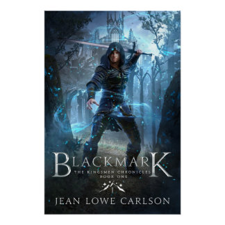 Poster de arte de portada de libro brillante de ma