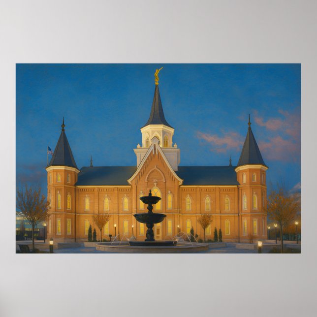 Poster de arte de Provo City Center Temple Paintin (Frente)