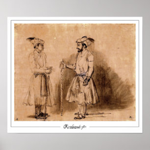 Póster de arte de Rembrandt van Rijn Zedign #114