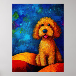 Poster de arte de retrato de perro