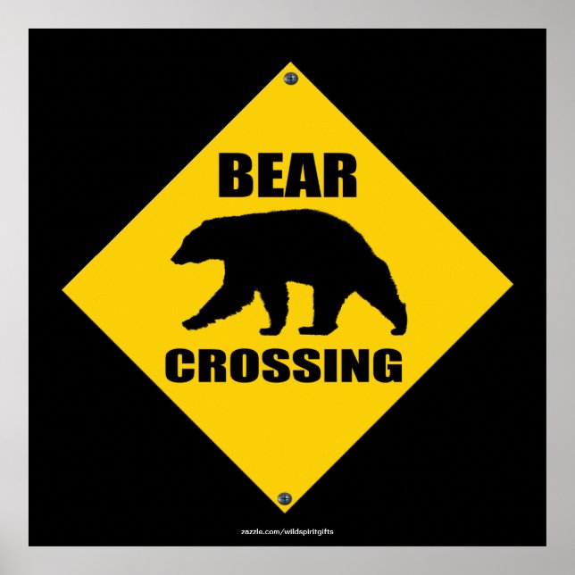 Poster de arte de Rótulo de XING Road de Oso Negro (Frente)