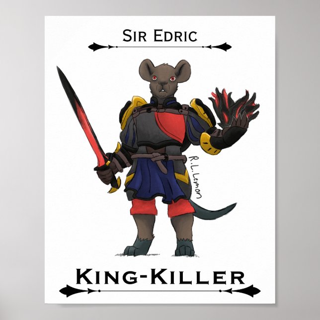 Póster de arte de Sir Edric Asesino de Reyes (Frente)