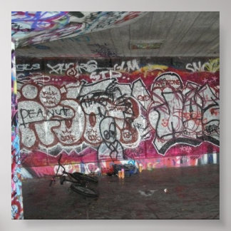 Poster de arte de South Banksy Style Street en Lon