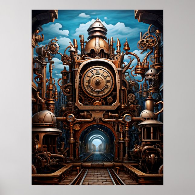 Poster de arte de Steampunk (Frente)
