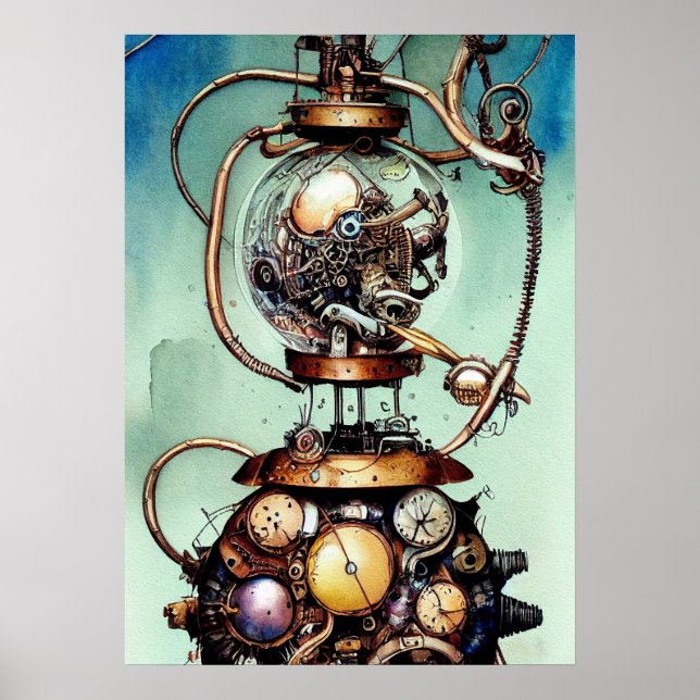 Poster de arte de Steampunk (Frente)