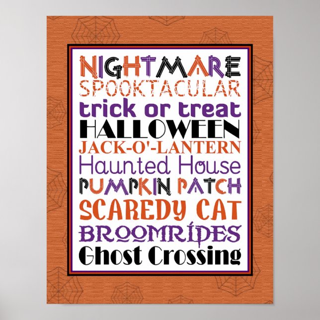 Póster de arte de Subway de Halloween (Frente)
