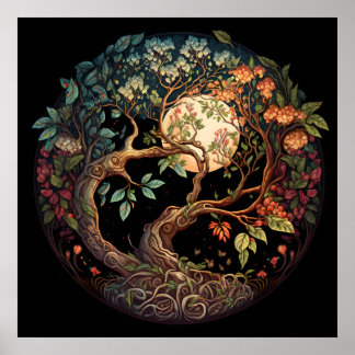 Poster de arte de Tree of Life AI