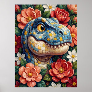 Póster de arte de Tyrannosaurus rex T-Rex