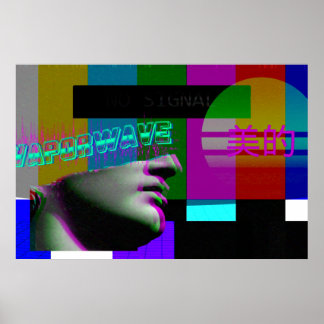 Poster de arte de vaporwave | Poster estético de v