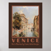 Poster de arte de Venecia de Unterberger