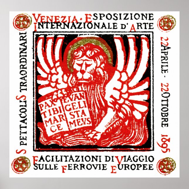 poster de Arte de Venecia en 1895 (Frente)