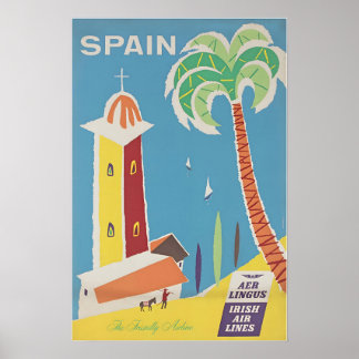 Póster de arte de viaje español España