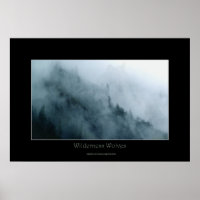 Poster de Arte de Vida Silvestre y Lobos Ocultos