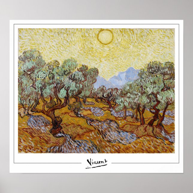 Póster de arte de Vincent Van Gogh Zedign #13 (Frente)
