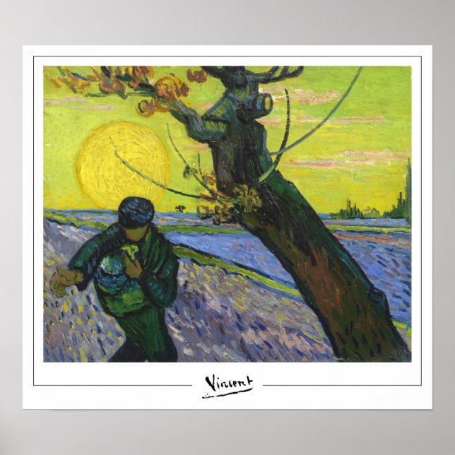Póster de arte de Vincent Van Gogh Zedign #18-3 (Frente)