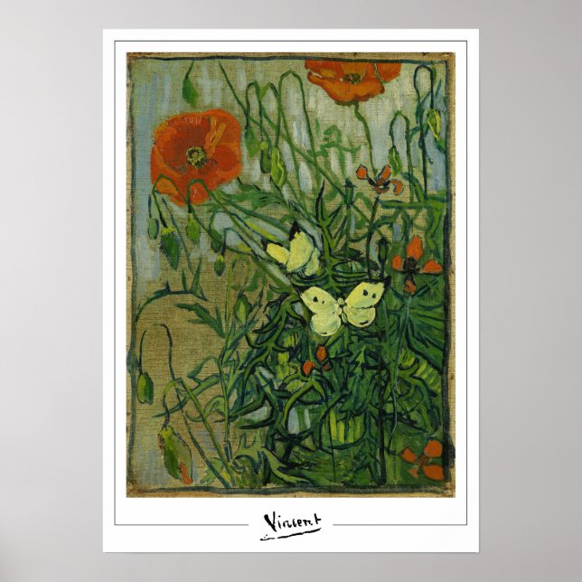 Póster de arte de Vincent Van Gogh Zedign #8-2 (Frente)