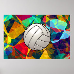 Poster de arte de voleibol