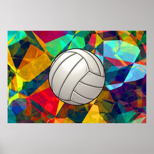 Poster de arte de voleibol (Frente)