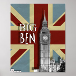 Poster de arte de Wall Modern Jack Big Ben Union d