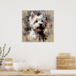 Póster de arte de West Highland White Terrier