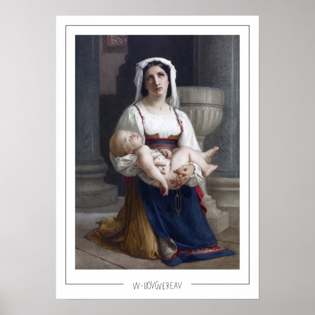 Póster de arte de William-Adolphe Bouguereau Zedig (Frente)