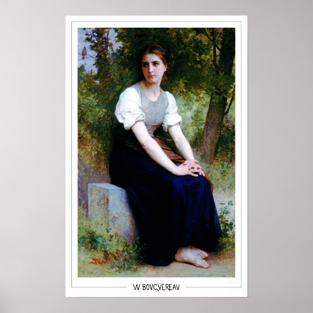 Póster de arte de William-Adolphe Bouguereau Zedig (Frente)