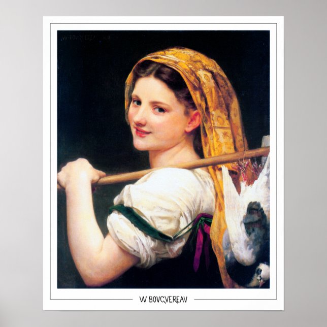 Póster de arte de William-Adolphe Bouguereau Zedig (Frente)