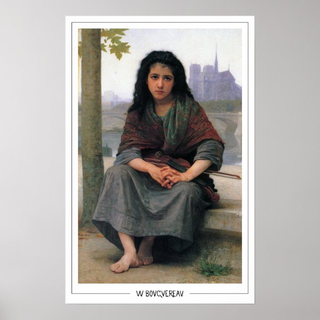 Póster de arte de William-Adolphe Bouguereau Zedig (Frente)